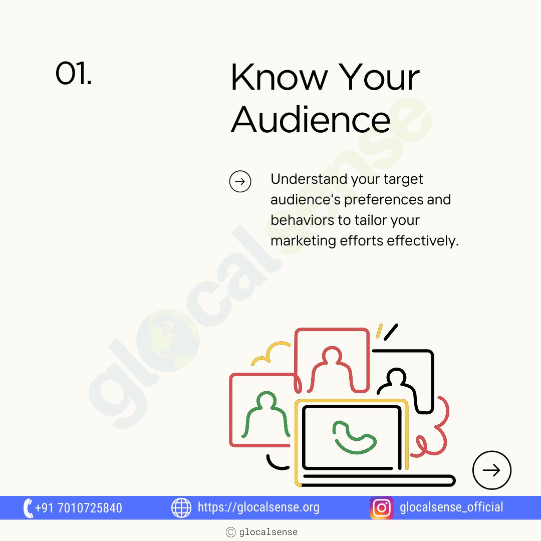 • Know Your Audience: Understand your target audience’s preferences and behaviors to tailor your marketing efforts effectively.

#knowyouraudience #audienceinsights #customersegmentation #marketinginsights