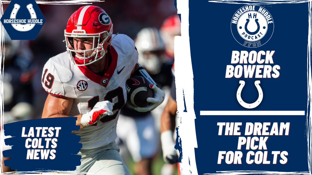 On the latest episode of the Horseshoe Huddle Podcast, @DwallsterDrake and I break down the game of @GeorgiaFootball TE Brock Bowers: 🔵 #Colts trade up rumors ⚪️ Strengths/Weaknesses 🔵 Why Bowers is the perfect fit And more! #ForTheShoe 📺 WATCH: youtube.com/live/_Ep8gIwVy…