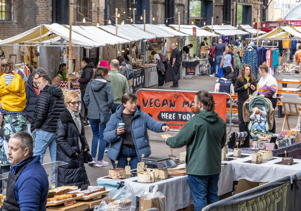 We're excited for Vegan Weekend at Canopy Market this Friday, Saturday and Sunday. ⁠ Canopy Market has teamed up with Be The Future Market to bring you a regular, monthly vegan market. Find out more: l8r.it/Tb0o.