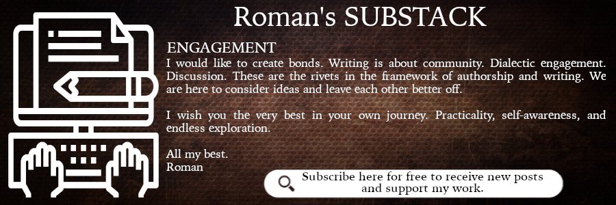 Step inside Roman’s writing and book world… You’re encouraged to participate in whatever way feels meaningful. Drop a line! Give a share! substack.com/@romannewell #vlog #conversation #topics #books #romannewell #writing #poetry #substack