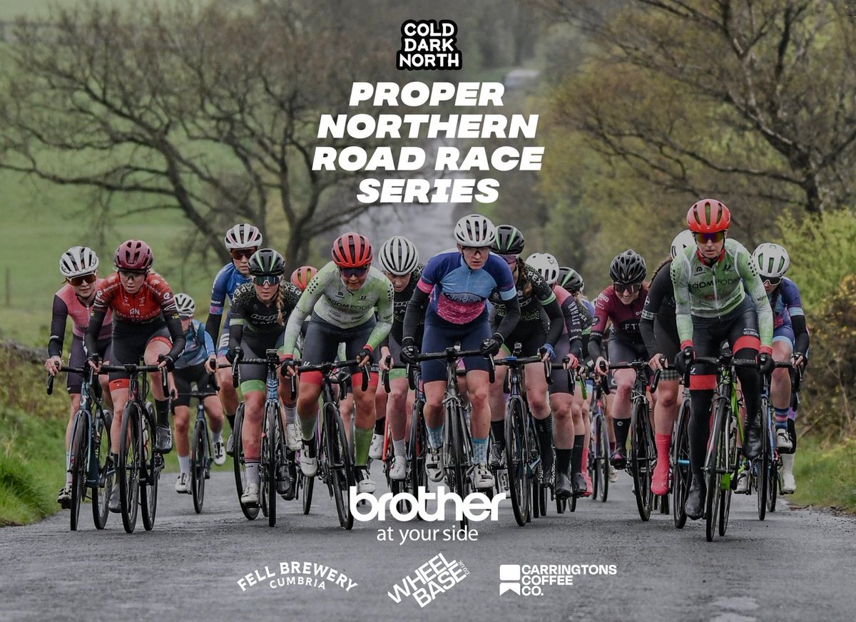 ENTRIES NEEDED NOW (entries close soon)! Round 2 of Cold Dark North's Proper Northern Road Race Series at Oakenclough ( Sunday, 21 April). 

The races (Men and Women National B) have both got places available 
britishcycling.org.uk/events/details…

Presented by @BrotherCycling #atyourside