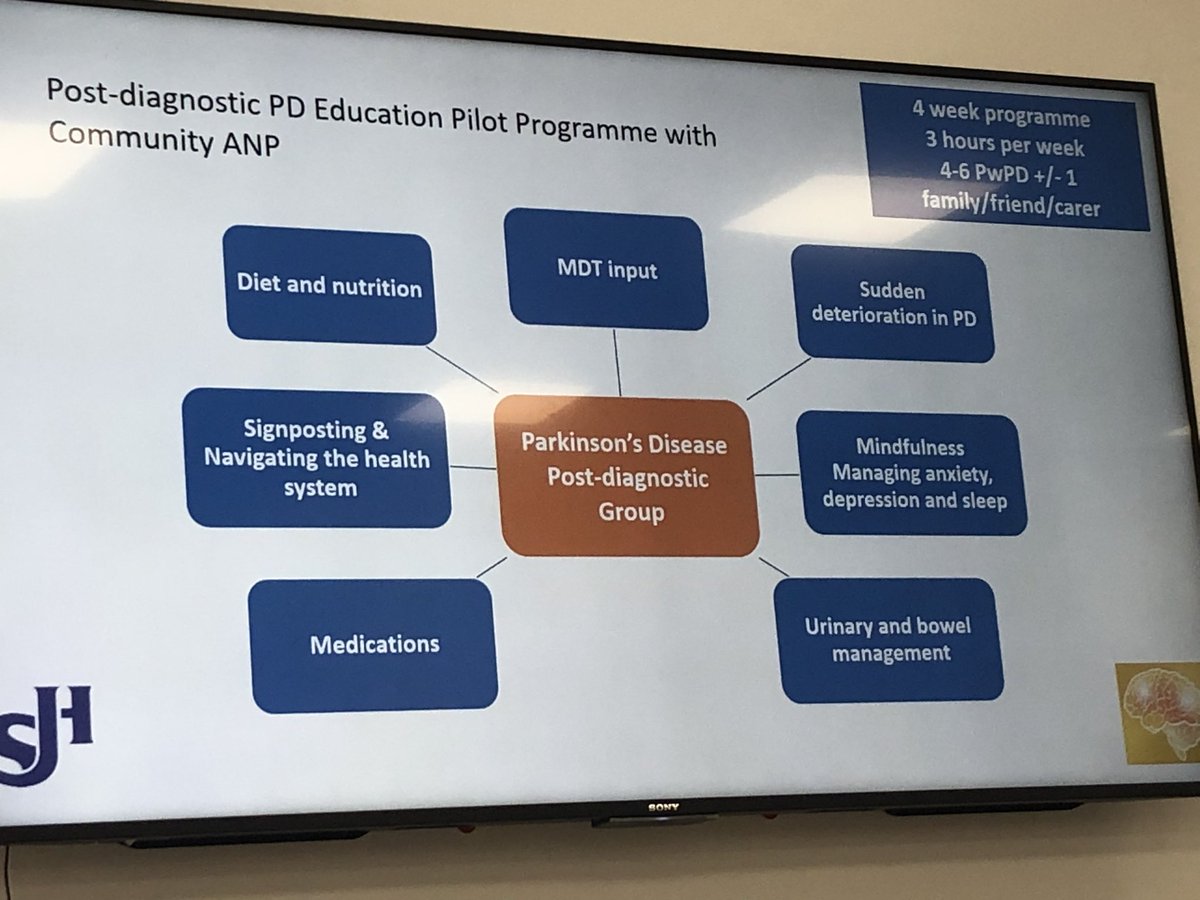 @ann_mull1 gives a fantastic overview of her role as the 1st CNS & now 1st ANP in Parkinson’s Disease @stjamesdublin Highlighting the value/expertise/skills brought by nursing to the PD team & the urgent need for expansion of the nursing team nationally