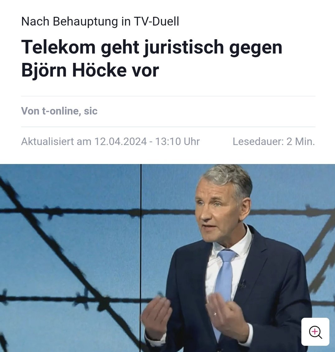 Im #TVDuell hatte Björn #Hoecke behauptet, dass die #Telekom einst einen Slogan der SA zu Werbezwecken verwendet habe. #AfDmachtDumm 😂