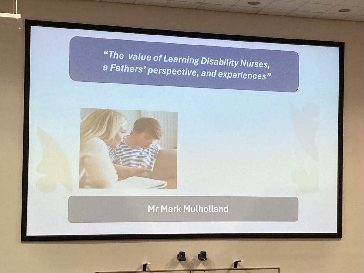 @BornatRightTime such a powerful presentation from Rachel Wright yesterday at #PCPC24 & today from Mark Mulholland, both parents of children with complex #LearningDisabilities 🤗 Listen to families ☺️ Provide consistent support 🥰 Learning disability nurses are valued