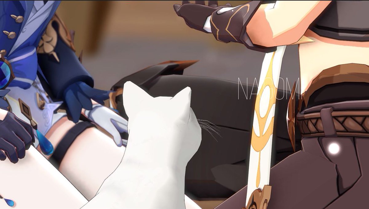 Furina also wants to be petted during the cat event. I uploaded on youtube. youtube.com/watch?v=EUrsWl… #GenshinImpact #空フリ #フリーナ #原神 #Aether #Furina #Aerina