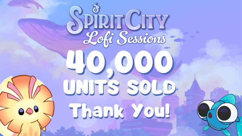 SpiritCityLofi's tweet image. We can't believe it! In 4 days we've sold 40,000 copies!

Also we reached 1,169 reviews - 97% Overwhelmingly Positive!

We love our community so much, and we are so thankful!