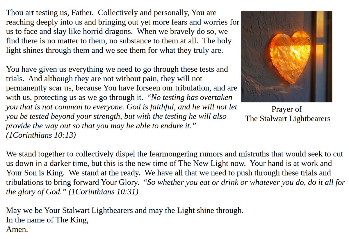 Prayer of The Stalwart Lightbearers
#PrayerPortal #Prayer #Prayers #Pray