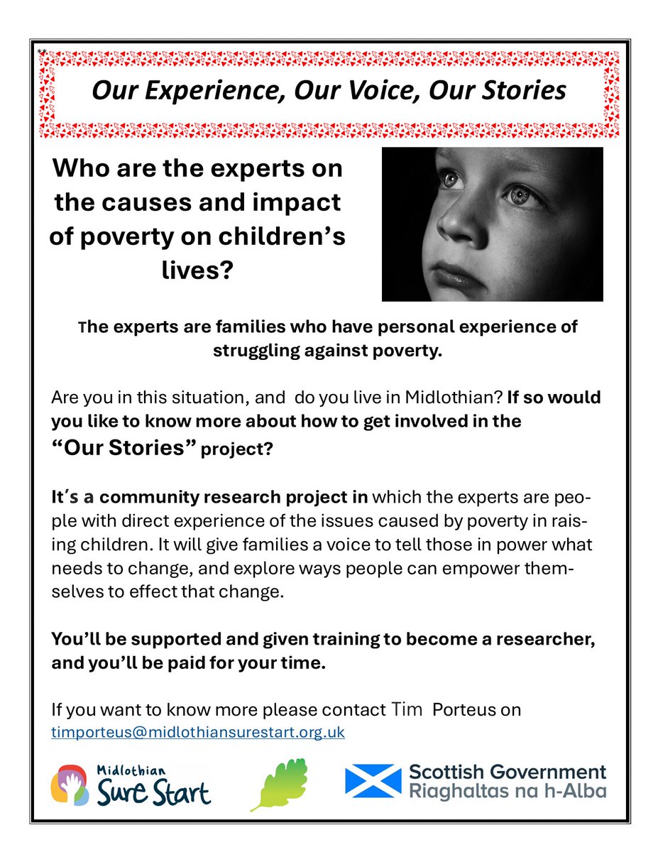 timstoryteller's tweet photo. Do you live in #midlothian would you like to become a Community Researcher? Course begins next week. Still a couple of places available. please share and get in touch if you want to know more. @Mid_Advertiser @MidLibraries @PlayMidlothian @mideduteam @midlo https://t.co/RuoxQtGdbM
