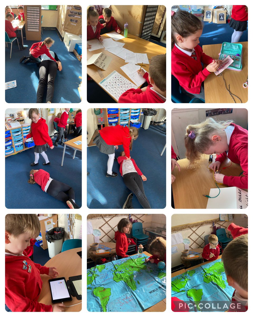 Fantastic REACH day with Dosbarth Wye. To kick off our topic ‘Dream Big’ we explored different activities which link to different careers/jobs. We learnt electric circuits, countries around the world, different languages & how to stitch up a wound! #ambitious #capable @GlyncoedP