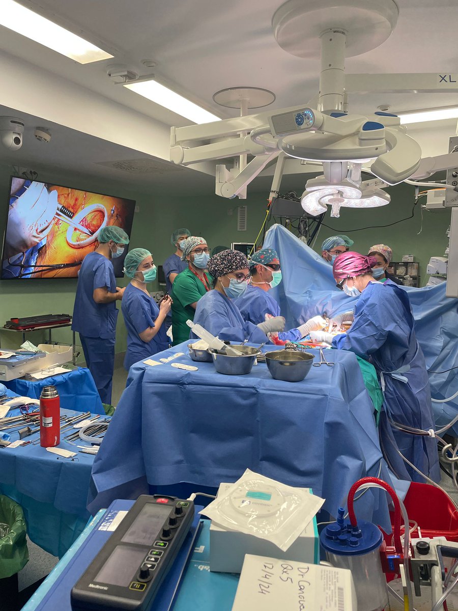 CardiovascHcuva's tweet photo. Bloque práctico del XXI Curso Cirugía Valvular Mínimo Acceso. https://t.co/9CBYvcdNkB