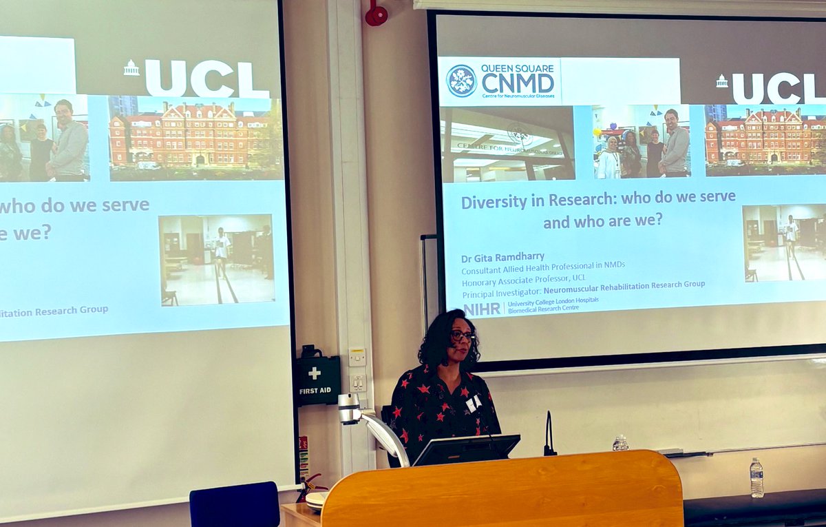 We are so delighted to be hosting the @PhysioResSoc conference onsite today @AECCUniversityC #PRS2024 Now starring the excellent @gitaramdharry talking about diversity in research