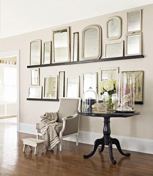 Wall of mirrors. Yay or nay? #decorating #custommirrors #designinspiration