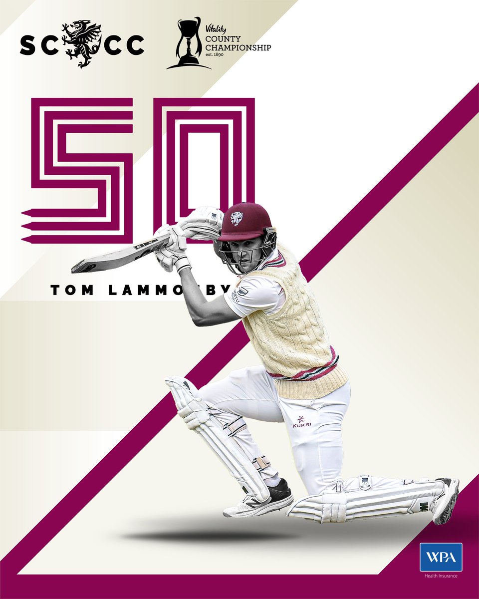 Another 50 for Tom Lammonby!! 🔥

Just 61 balls for his second half century of the season 👏

#SURvSOM
#WeAreSomerset