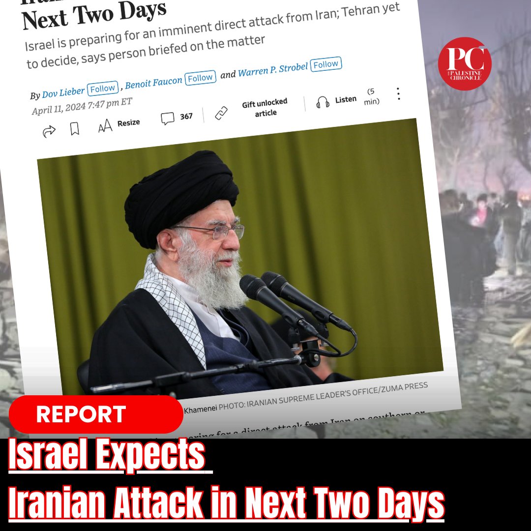 Israel is bracing for a potential direct attack from Iran on either its southern or northern regions as early as Friday or Saturday, the Wall Street Journal reported, citing a source familiar to the matter. A source briefed by Iranian officials, however, reportedly stated that…