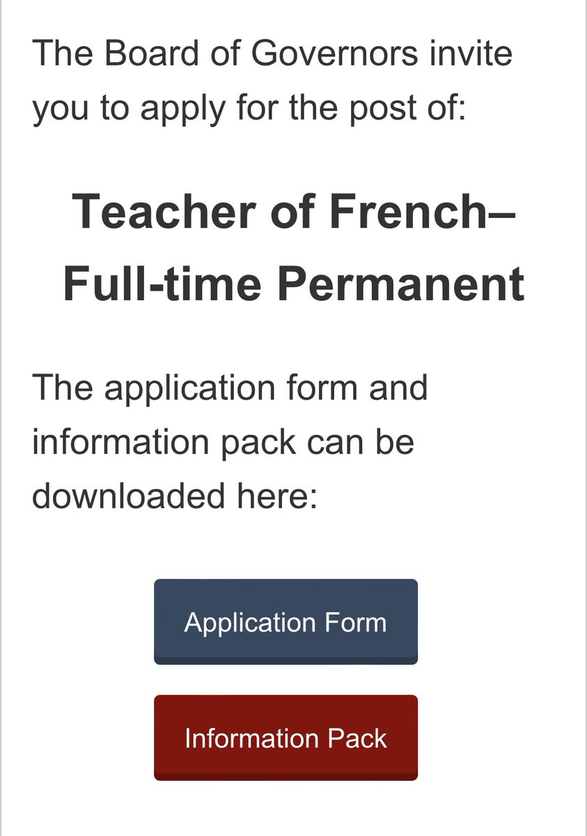 We are recruiting in the @AquinasFrench Department Link to all information 👇 aquinasgrammar.com/Vacancies/