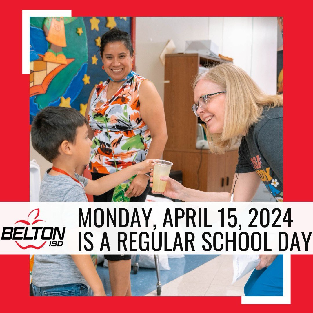 Don't forget, we have school on Monday, April 15th!💡 The day was originally slated as a holiday and was swapped for a memorable experience of viewing the Great American Eclipse. We're excited to see your smiling face on Monday morning!