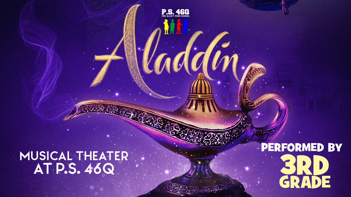 Musical Theater at P.S. 46Q Aladdin - Performed by our wonderful 3rd graders. Enjoy the show! youtu.be/WnzMHL_UKr8