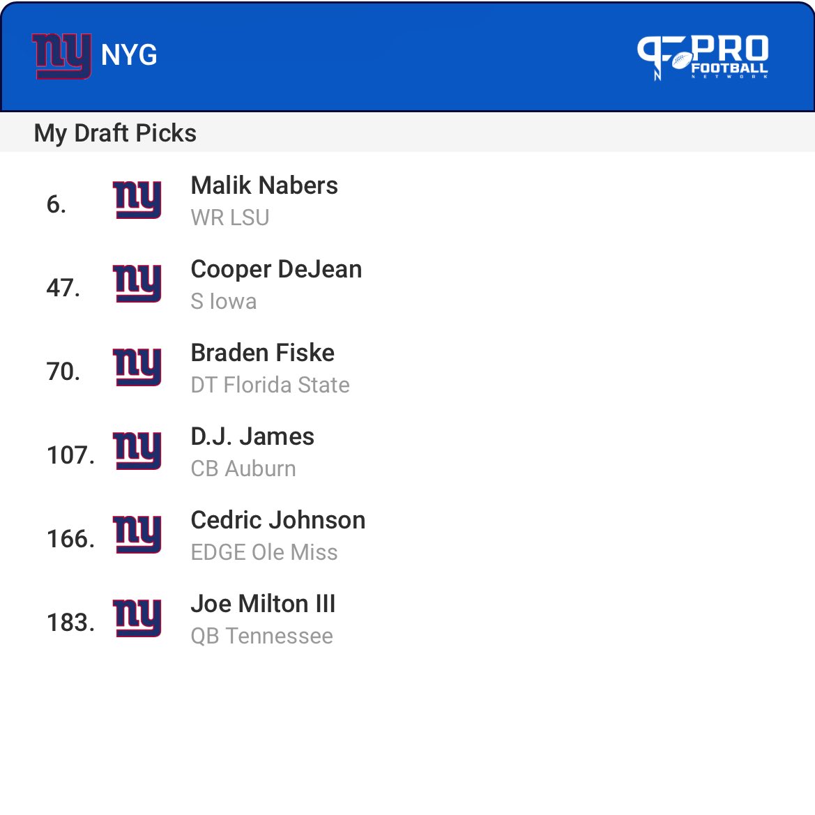 Which mock. Left or right? 

#NYGiants