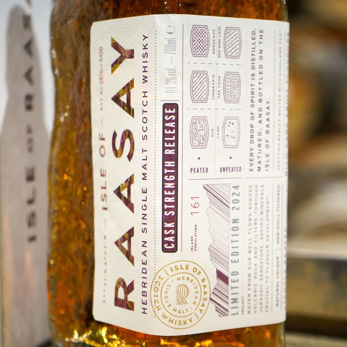 Cask Strength Release 2024 is here! We are delighted to be bringing you our Isle of Raasay Single Malt bottled at natural cask strength for maximum flavour impact. 8,500 bottles available globally at £65, head to our website to get your bottle!