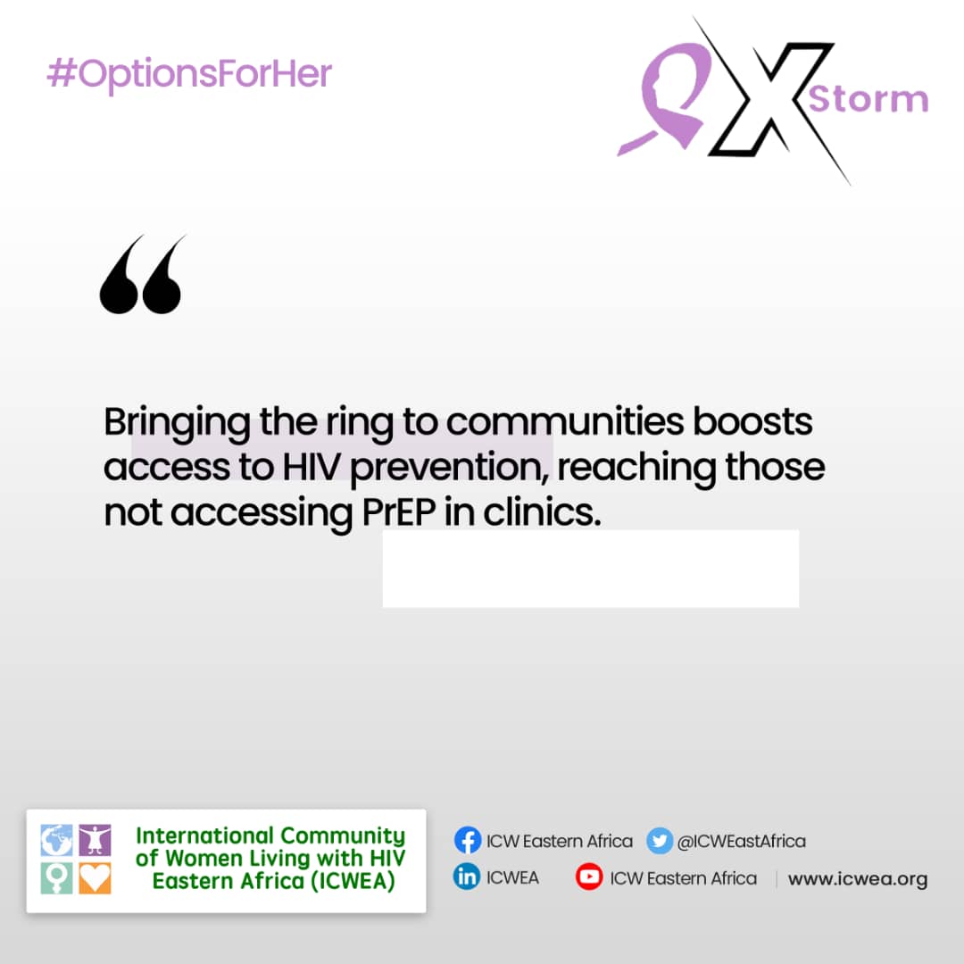 The DVR provides women and girls with a discreet, long-lasting HIV prevention for women and girls, addressing the gaps in existing methods. 
#DVRForChoice
#OptionsForHer
#PreventionByChoice
#ChoiceManifesto