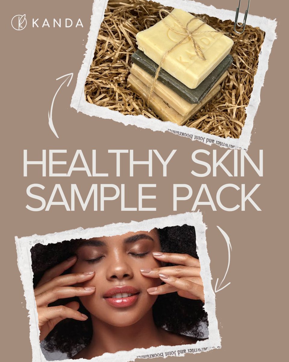 Shop the @KandaNatural Healthy Skin Sample Pack for ₦6,000 from our website (kandanatural.com).
#KandaNatural #KandaNaturalNigeria #LuxurySkincare #LuxurySkincareProducts #NaijaSkincareBrand #HandcraftedSkincare #HandmadeWithLove #NaturalSkincare #NaturalSkincareProducts