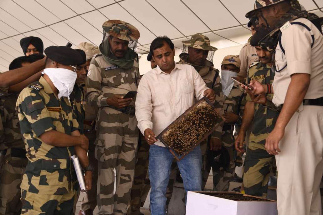 TRAINING PROGRAMME ON SCIENTIFIC BEE KEEPING AT CHHAWLA A Scientific Bee Keeping Training programme was conducted at 25 Bn BSF, Chhawla from 09th to 10th April 2024, in which personnel from BSF,CISF, CRPF, SSB, ITBP, NSG and Assam Rifles took part. This training session was…