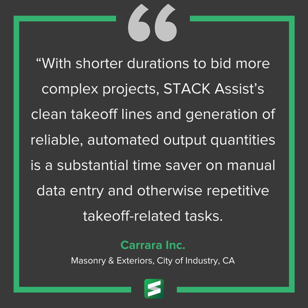 Want to be more efficient, increase bid output, and close more projects?

Experience the power of STACK's AI 🤖🖥️ ➡️ hubs.la/Q02sB1yD0

#constructiontechnology #construction #preconstruction #artificialintelligence #AI #digitaltransformation #customertestimonial