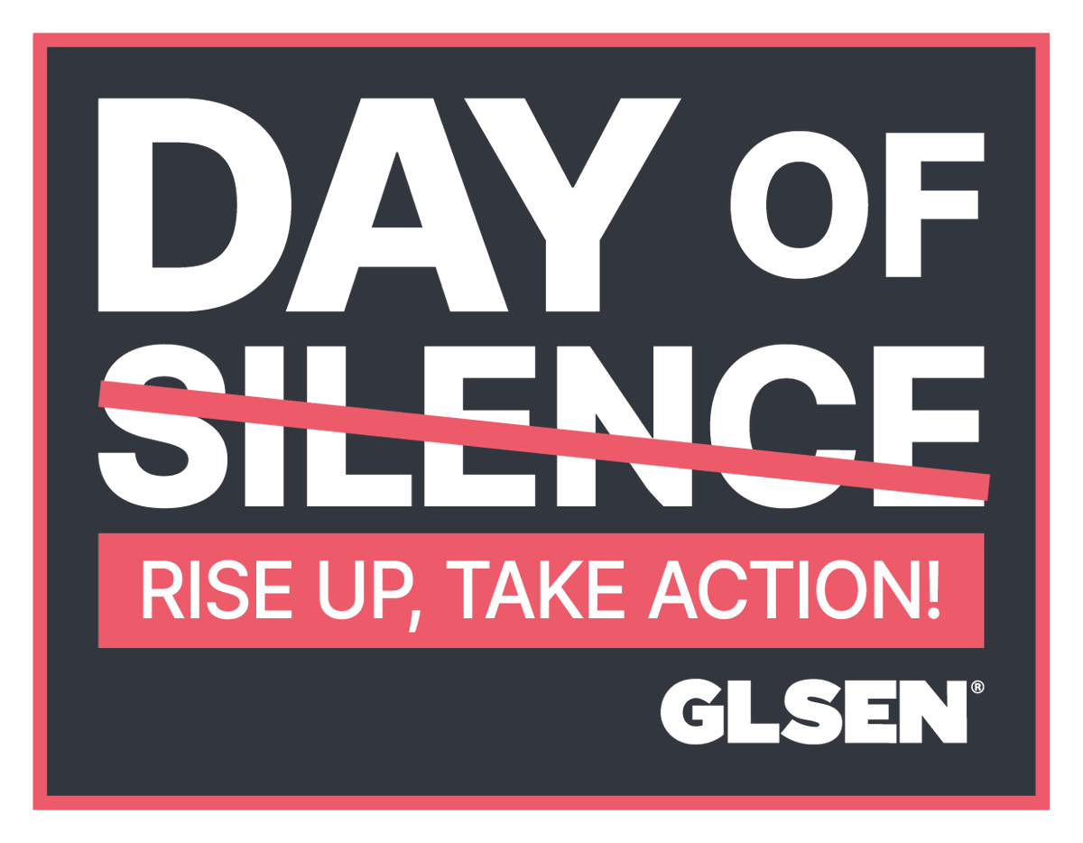 This Day Of (No) Silence, DCDD stands in solidarity with LGBTQ+ students and their allies protesting the harmful effects of harassment and discrimination of LGBTQ+ people in schools. For more information on this year’s special day of action, visit glsen.org/dayofnosilence