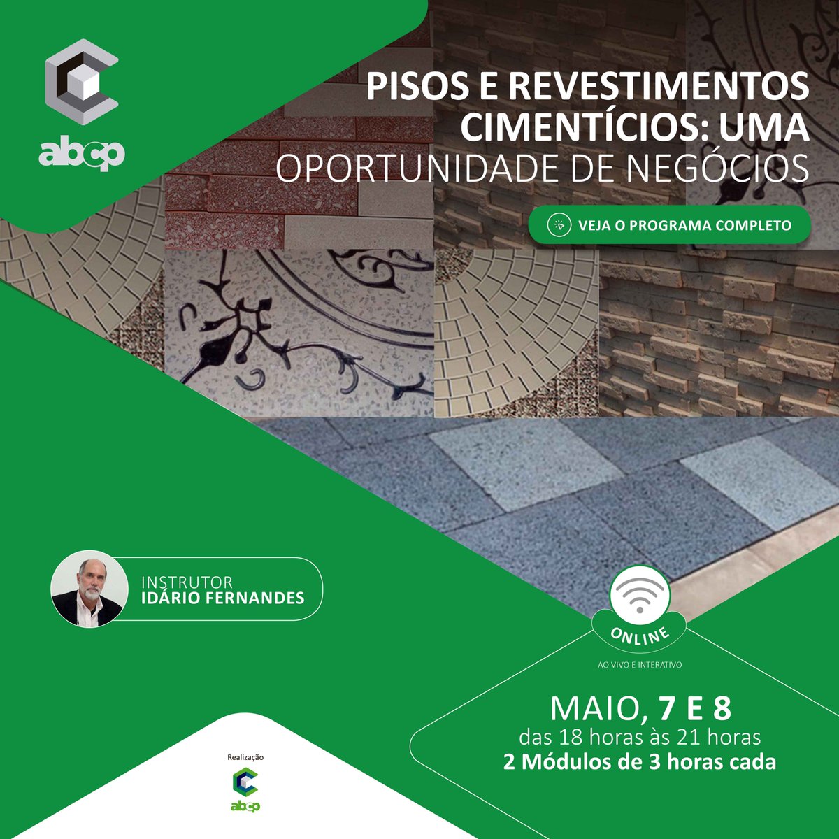 abcpportland's tweet image. Curso online nos dias 07 e 08 de Maio das 18h às 21h
Pisos e Revestimentos Cimentícios: Uma oportunidade de negócio
Palestrante: Engº Idário Fernandes
Programa completo e inscrições:
abcp.org.br/cursos/

#online #curso #ABCP #piso #revestimento #negocio #oportunidade