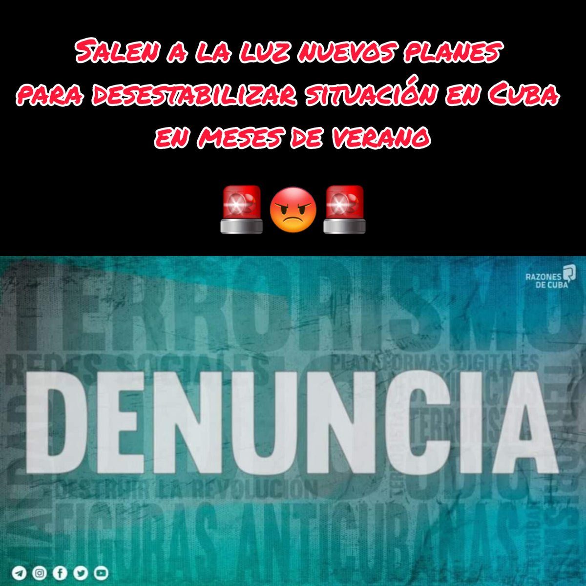 Sino son agresiones armadas, son 'golpea blandos', sino sanciones, operaciones, declaraciones falsas en contra.... 🇺🇲 siempre tiene algo entre 🤲 en contra 🇨🇺. ¡BASTA DE JODERNOS!