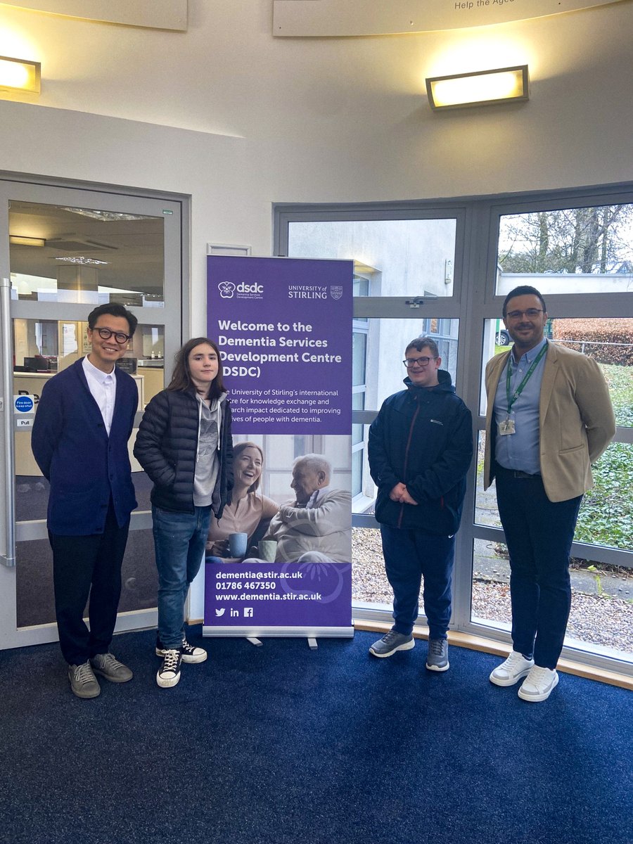 This week we had the pleasure of welcoming these two lovely individuals to the Iris Murdoch Building.

They are part of the dementia-friendly Aberfeldy project, and currently are making a film about #dementiafriendly approaches in the town.

We wish them the very best of luck 😀