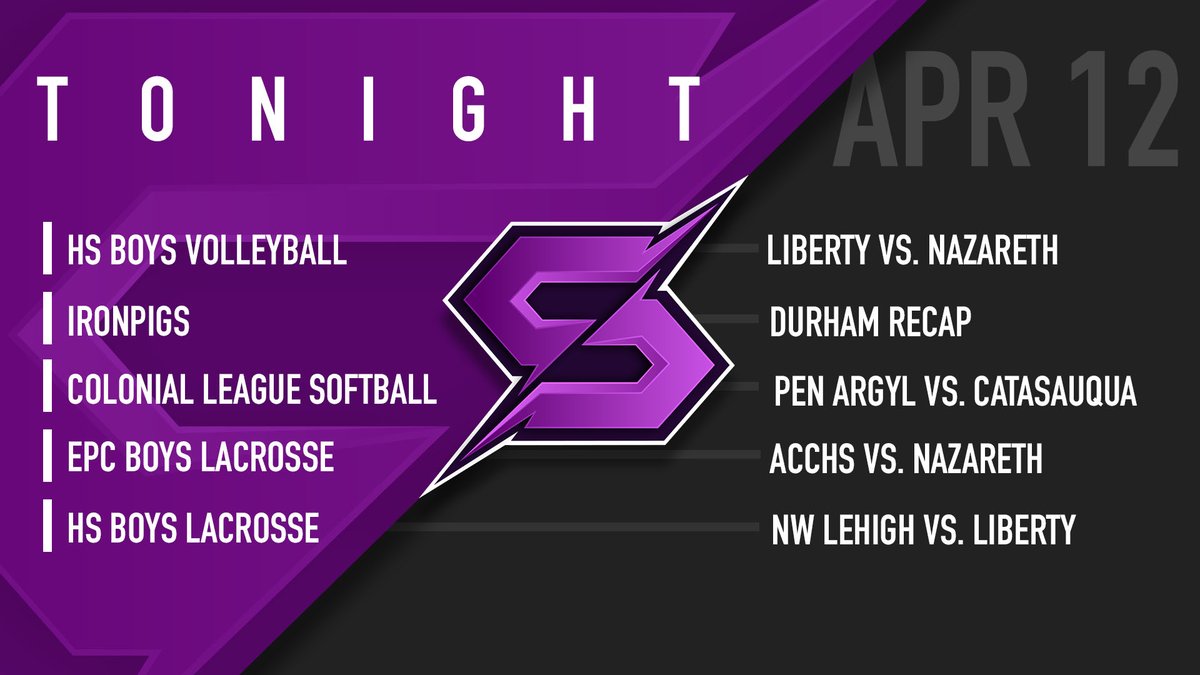 We have plenty of exciting highlights to end your week with! Tune in for Sports Scene at 6 & 10 PM one SEN2📺 SENetwork.tv @LIBERTYATHCLUB @NAHSBlueEagles @IronPigs @PAGreenKnights @CHSRoughRiders @ACCHS_Athletics @naz_boyslax @nwlehighsd