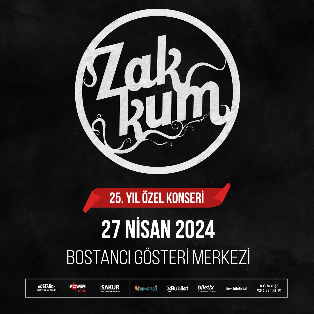 27 Nisan Cumartesi
Bostancı Gösteri Merkezi’ndeyiz.
25.yılımıza özel bir konserle
Özel bir repertuarla…
Yaş sınırımız yok.
Buluşmak üzere 🍁