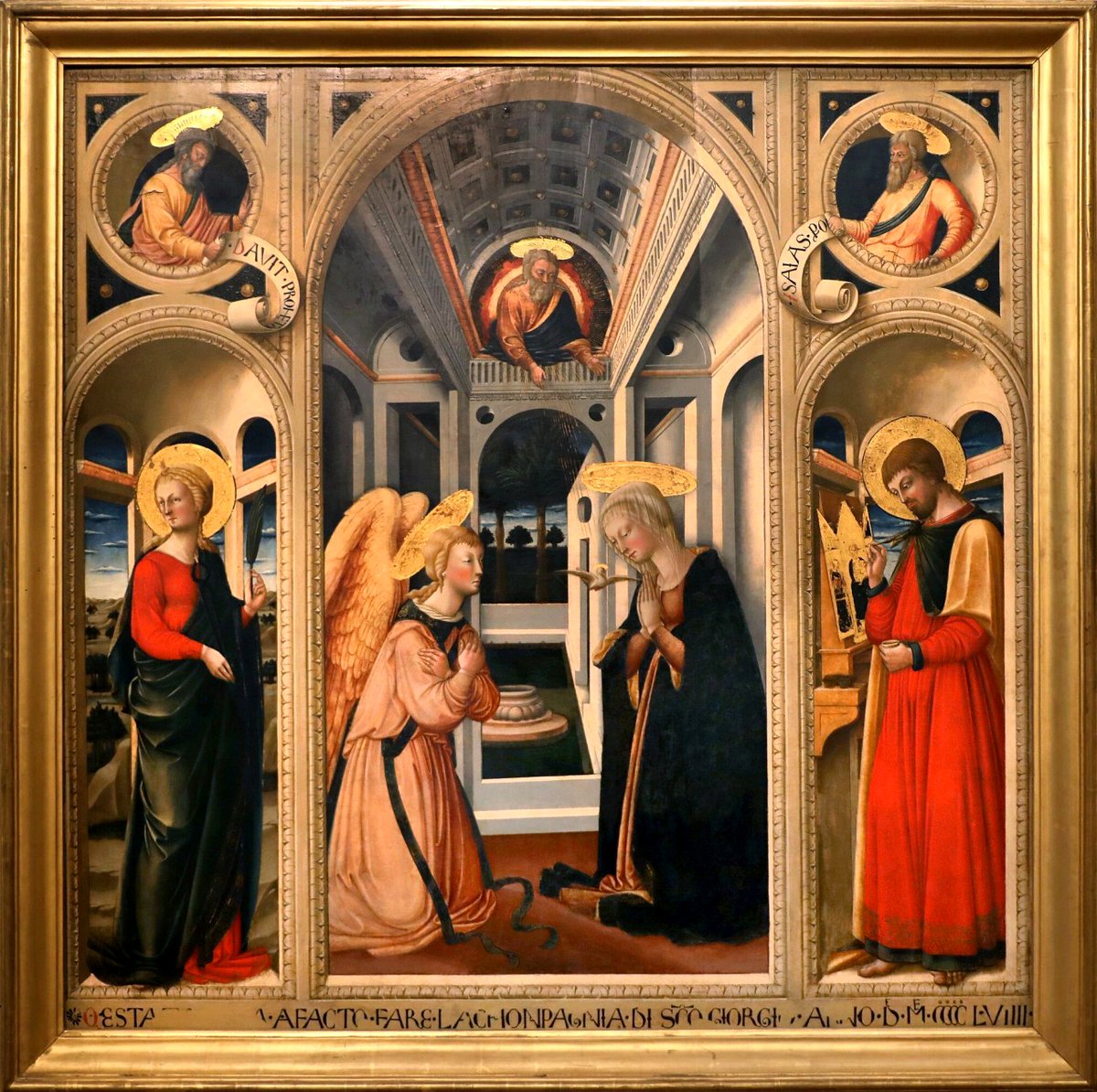 Neri di Bicci - The Annunciantion with Saints. 1458