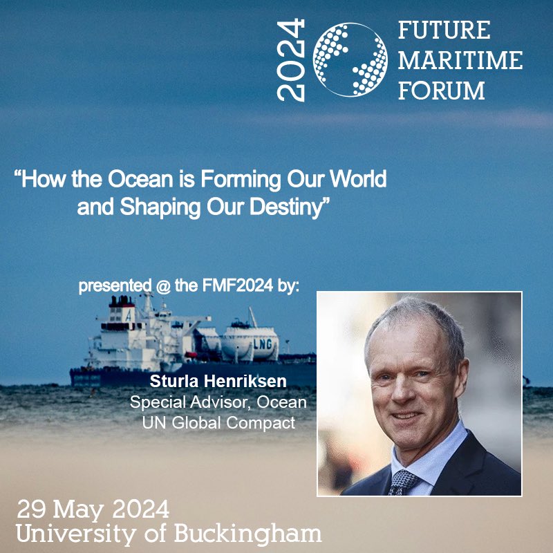 Our wonderful keynote speaker @SturlaHenriksen, Special Advisor on Ocean Issues at the UN Global Compact, will be discussing how the ocean is forming our world and shaping our destiny at #fmf24! Make sure you don’t miss out! Get your tickets here: lnkd.in/eYbNjMt7