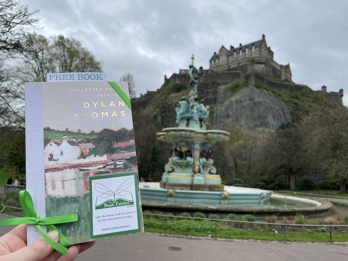 The Book Fairies are celebrating the new Wordsworth poetry editions by sharing different books from the collection all around the UK today! Who will be lucky enough to spot this copy of The Collected Poems 1934-1952 of #DylanThomas in #Edinburgh? #IBelieveInBookFairies