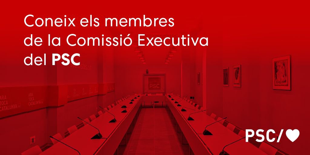 Encara no coneixes els i les membres de la Permanent de la Comissió Executiva del PSC? 

Te'ls presentem!👇🏻

#AraTocaIlla
#AraTocaCatalunya