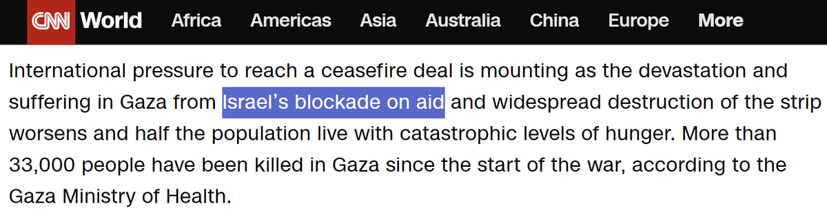 Is Israel blocking aid to Gaza? A recent article from @CNN certainly claims so. But let's look at the facts...🔍