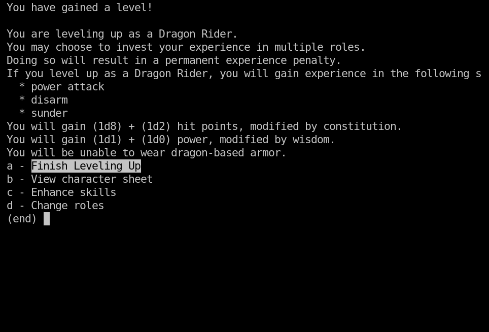 TakenokoSatono's tweet photo. 最近ビルドした #nethack のヴァリアント
#unnethack (1~2)
所持可能重量が増えていて、普通の鎧をまともに使える。
#splicehack (3~4)
エラーを修正し、ついでに自作パッチを当てて UTF8Graphics を表示できるように。魔法使い+侍のようにレベルアップ時に掛け持ちできて面白い。 #Linux https://t.co/j2B3nNYzgr