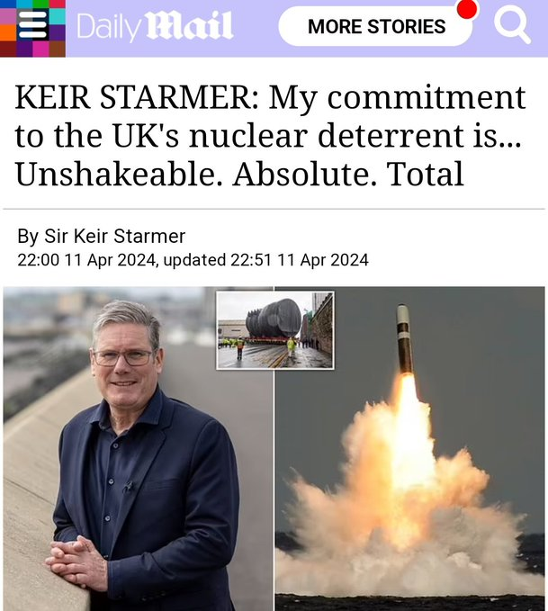 A politician's commitment to nuclear weapons is inversely proportional to his commitment to eradicating hunger, poverty and homelessness. Bigging up Trident is the political equivalent of a middle-aged man with erectile disfunction buying a Lamborghini.