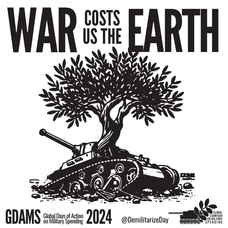 #GDAMS 2024 starts today! And here's our statement for this edition: 'War Costs Us The Earth · Disarmament now to save people and planet' demilitarize.org/media_news/gda… 👇(1 of 13)