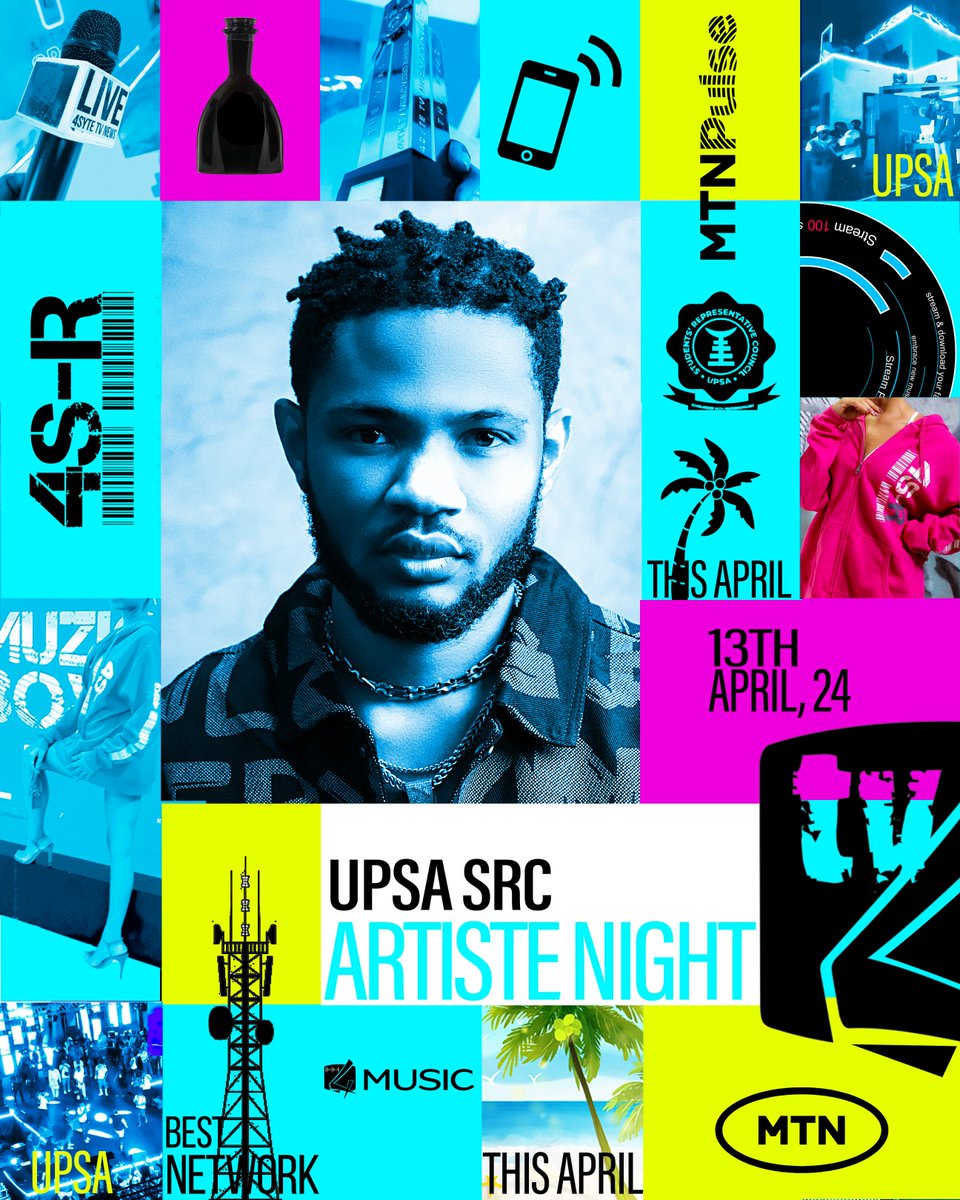 UPSA SRC ARTISTE NIGHT CELEBRATION happening tomorrow 13th April with @_Lyricaljoe 4SYTE TV 4SR CAMPUS TOUR #MTNPulse