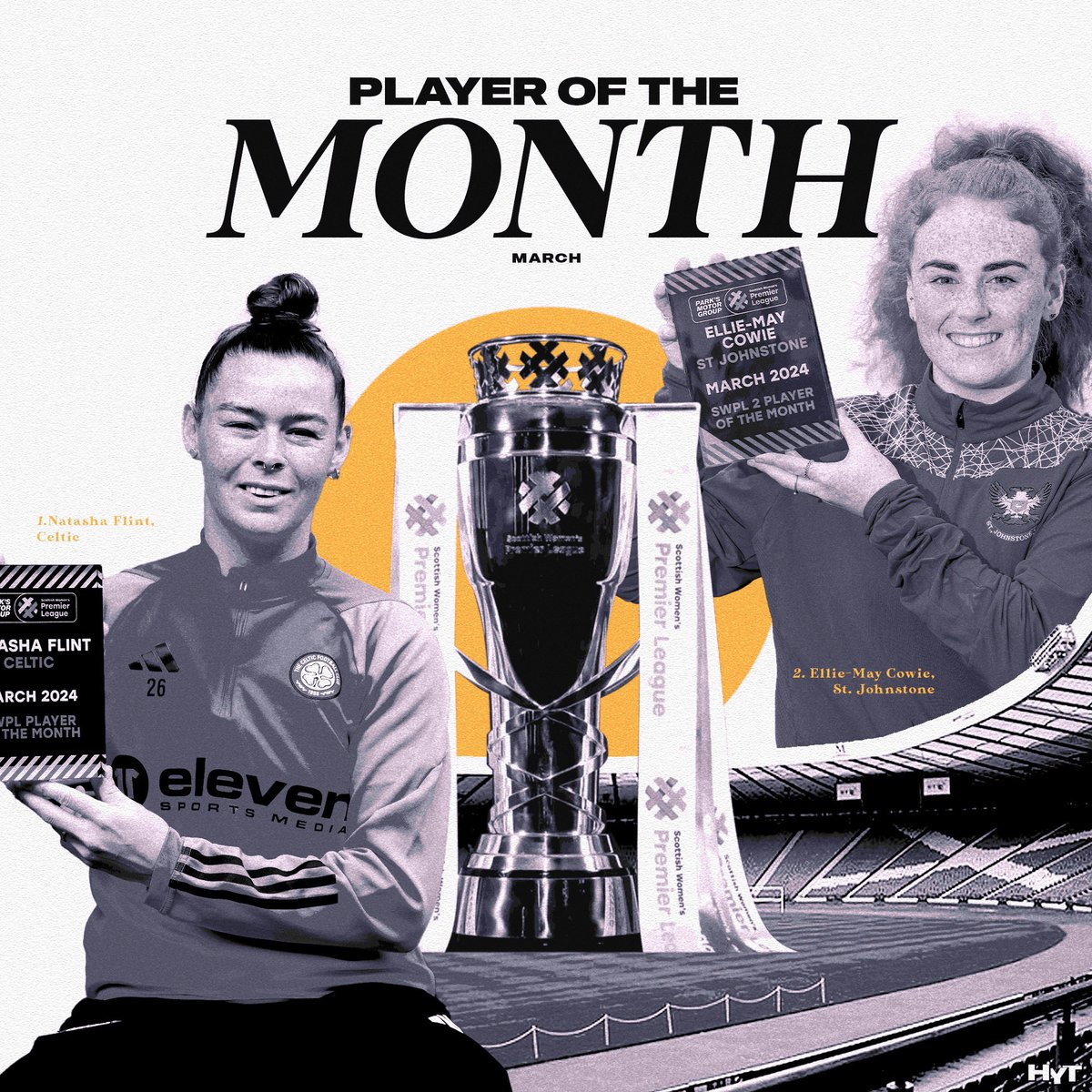 March may have flew by, but these two made the absolute most of it 🏆 Your @SWPL Players of the Month, scoring 7 goals between then, congrats @flint_tasha and @Elliemayy19