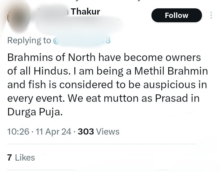 Tejashwi Yadav trapped Bhakts by just one Tweet. Now Hindus are opposing Sanghis for forcing their food habits on other. Remember, Maithili Brahmins also eat non veg during Navratri. Not everyone is same. Sanghis should understand that.