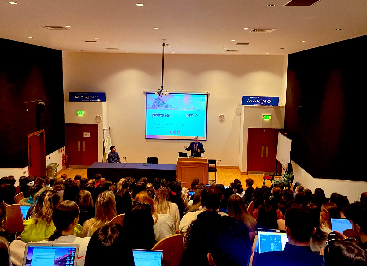 @MarinoInstitute was buzzing this week as we welcomed our final year B.Ed & PME students back for their post placement lecture series focused on life as an NQT. Thanks to @TeachingCouncil , @IPPN_Education , @INTOnews & @oide_Ireland for their super inputs. Exciting times ahead🤩