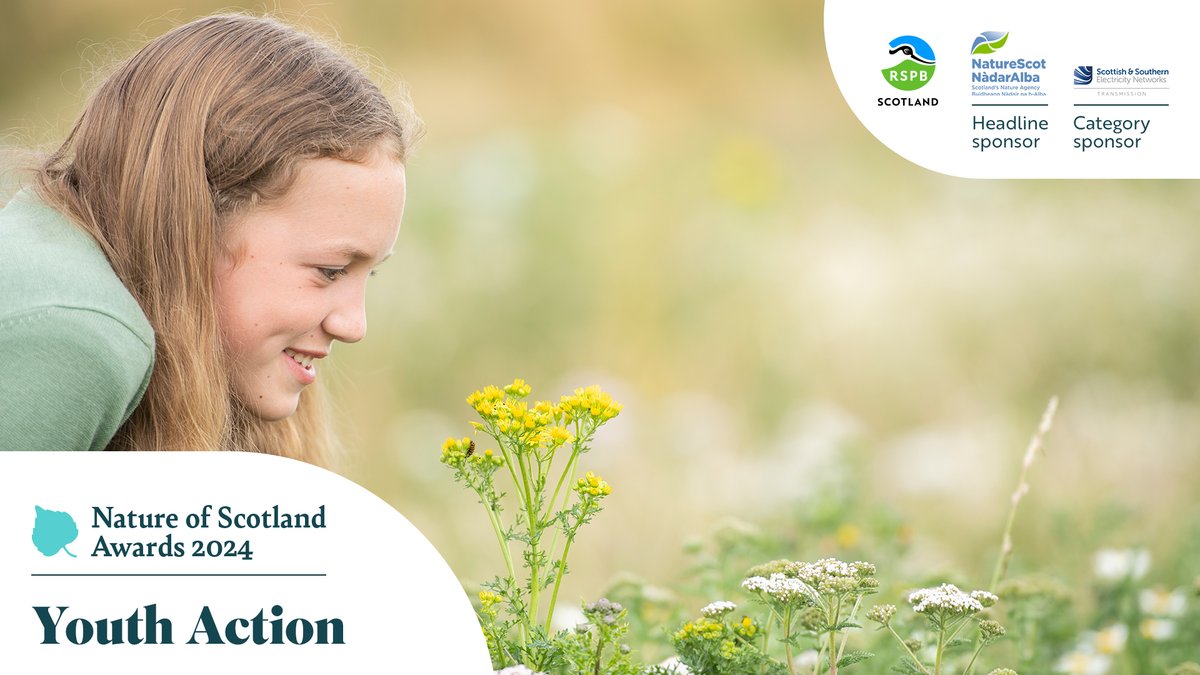 Back again in 2024 the #NatureOfScotland Youth Action Award celebrates groups of young people (up to 25) making a difference for Scotland’s wildlife.🌿🦋 How have they got their hands dirty planting seeds, or used their voices to make an impact? Tell us! bit.ly/NoSA2024