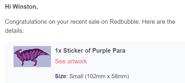 Omg someone finally bought one of the non-ultrakill things I put on redbubble <3