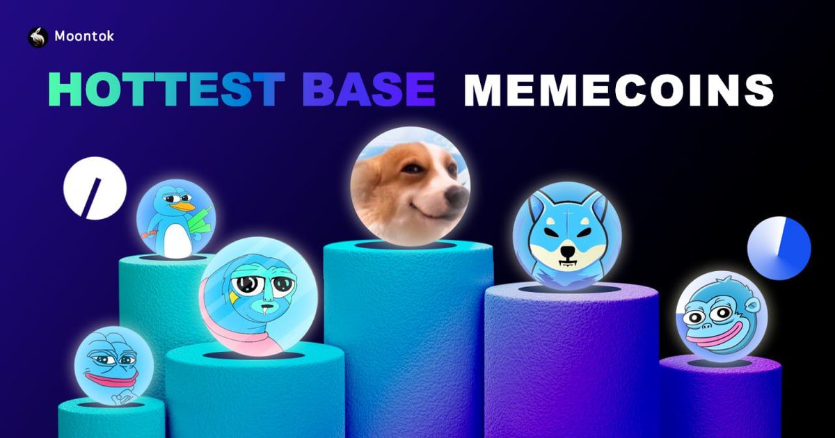 🔥 本周最火热 - Hottest this Week $DAWG $BLERF $BSHIB $POON $BENG $PBB 🤔 Who's ready for the meme season on #Base? #memecoin #base #solana