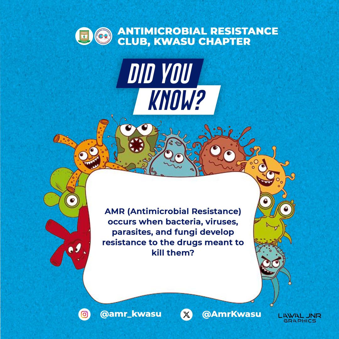 A quick fact on Antimicrobial Resistance   🦠🥊

#AntimicrobialResistance #AMR #AntibioticResistance #AntibioticStewardship  #InfectionPrevention  #GlobalHealth #PublicHealth #OneHealth #AMRawareness #FightingAMR
@amr_program