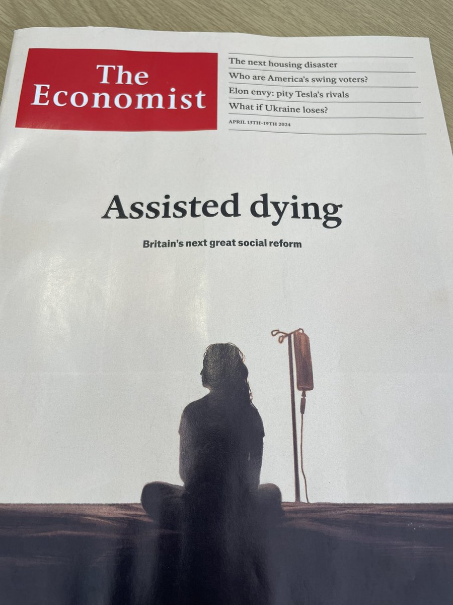 “If @TheEconomist had a vote, it would be unequivocally in favour.” #YesToDignity @dignityindying